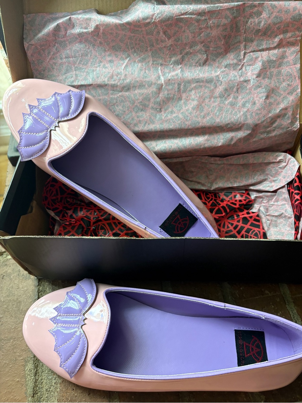 StrangeCvlt Pastel Goth Kawaii Spooky Flats Womens 8.5